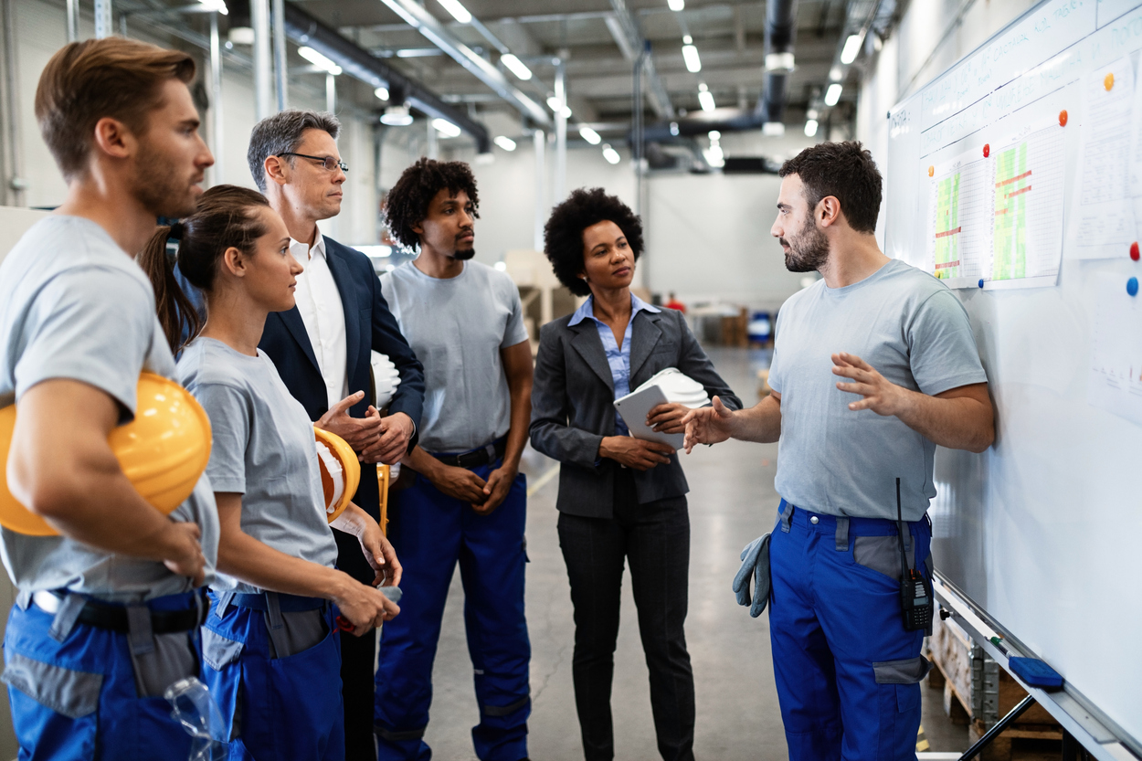Stryvex engineers walking a plant facility